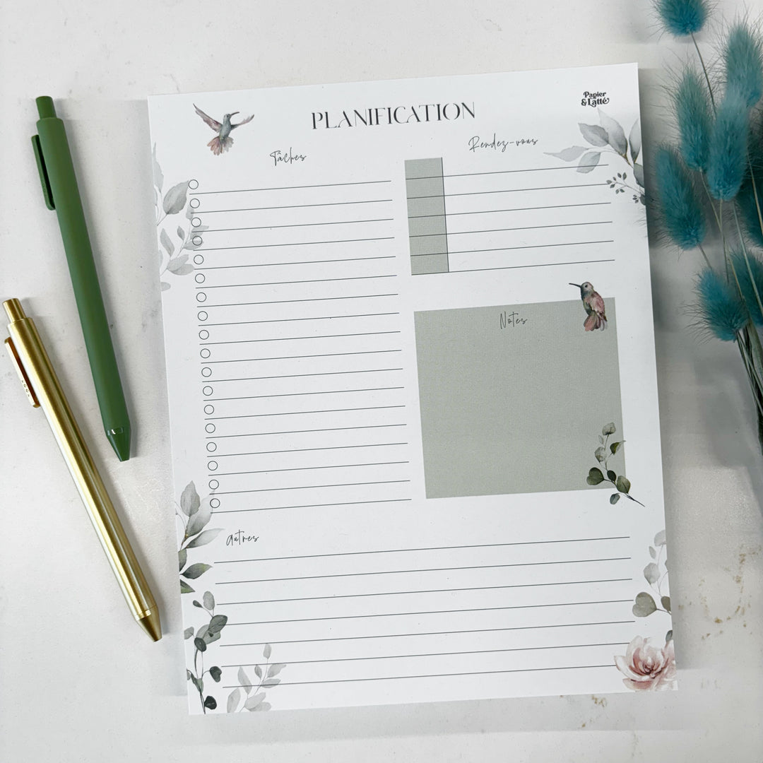 Colibri - GRAND Bloc-notes