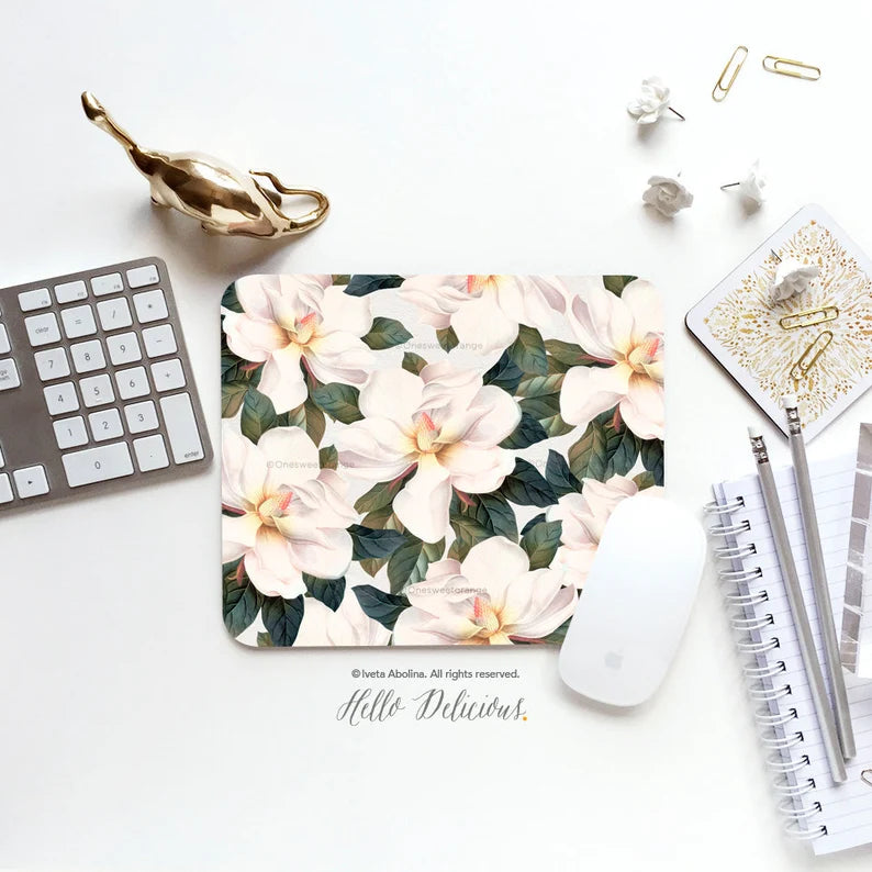 Tapis de souris - Magnolia - rectangulaire
