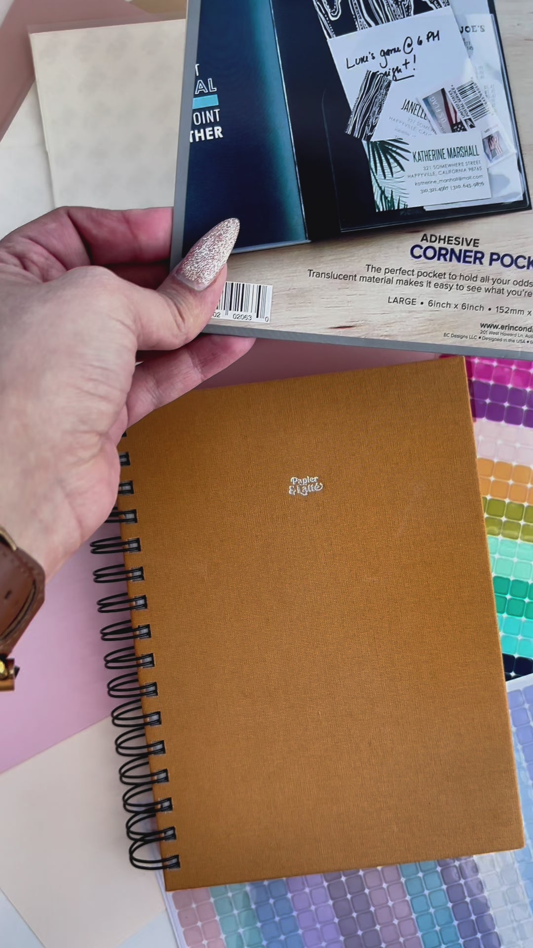 Pochettes de coin - Adhésives - Transparentes