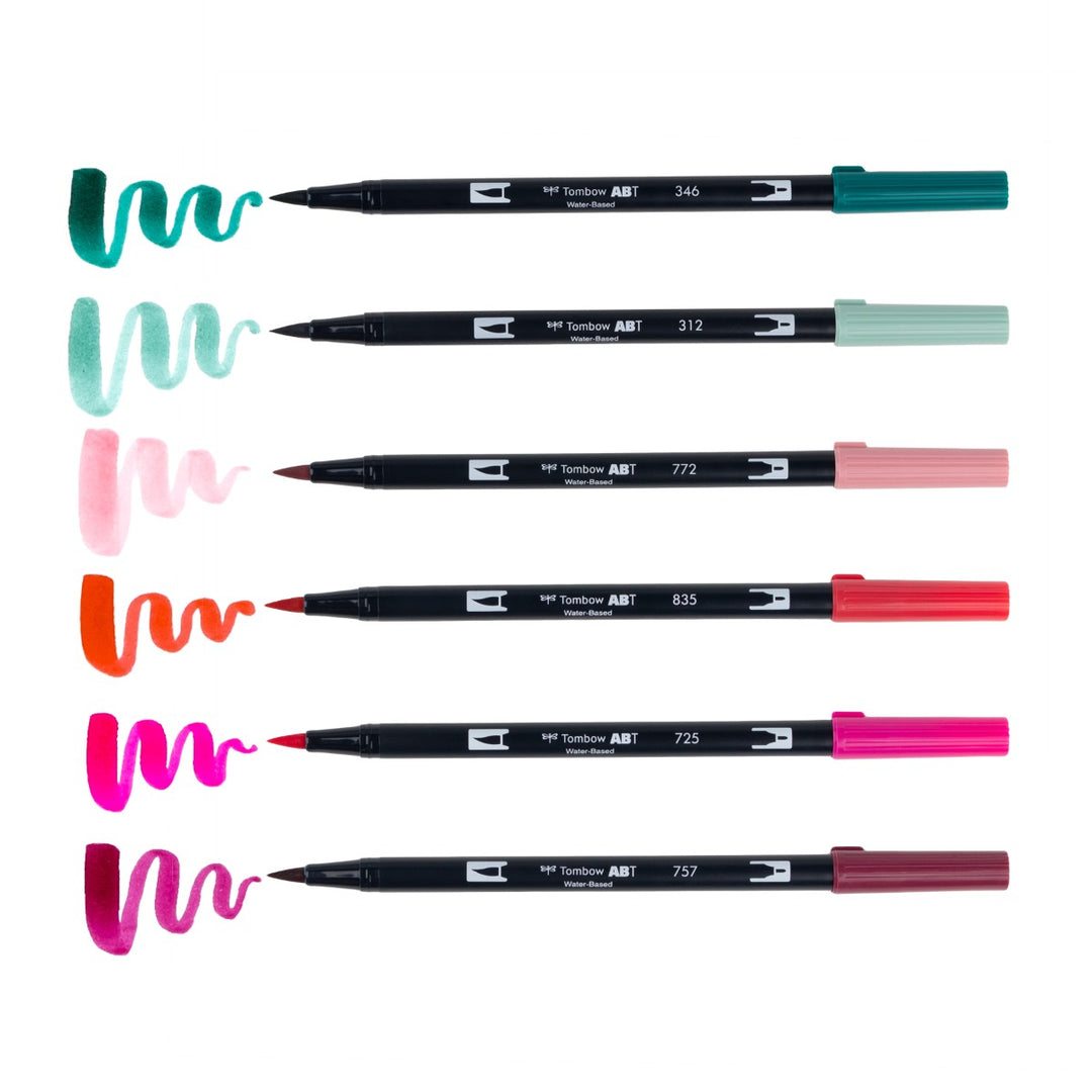 Stylo-pinceau double embout - Baies Intenses - Ensemble de 6