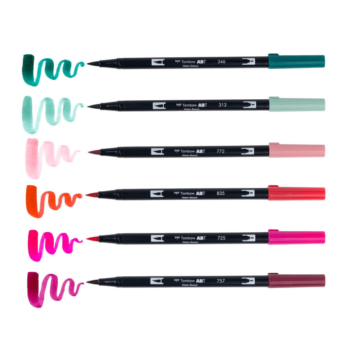 Stylo-pinceau double embout - Baies Intenses - Ensemble de 6