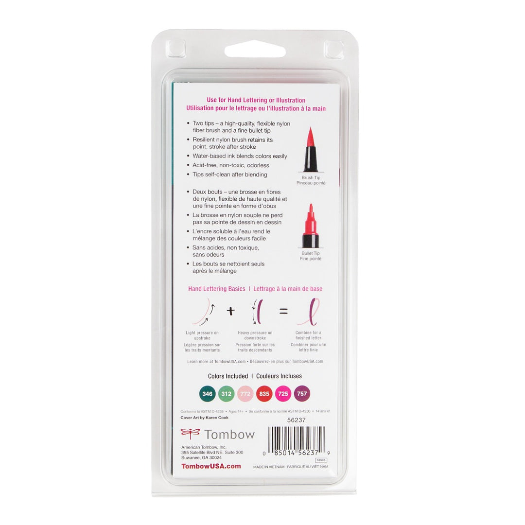 Stylo-pinceau double embout - Baies Intenses - Ensemble de 6