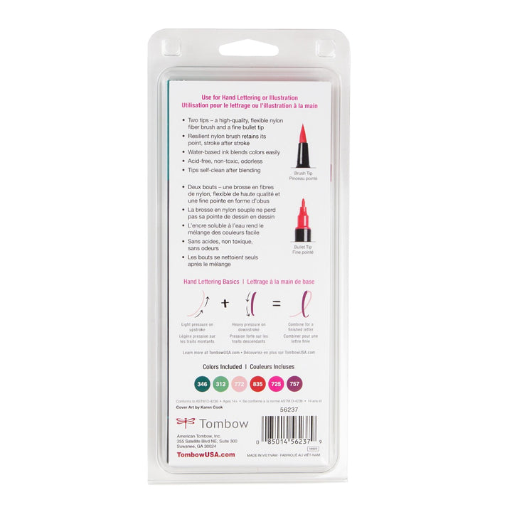 Stylo-pinceau double embout - Baies Intenses - Ensemble de 6