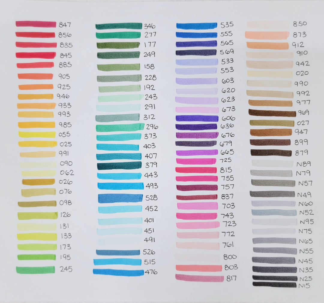 Stylo-pinceau double embout - À l'unité tons de gris
