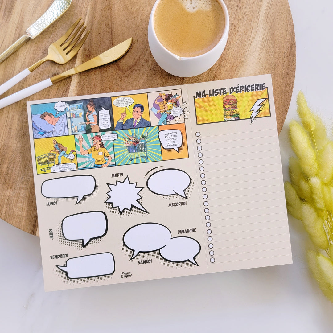 29 - Bande dessinée - Planificateur de repas