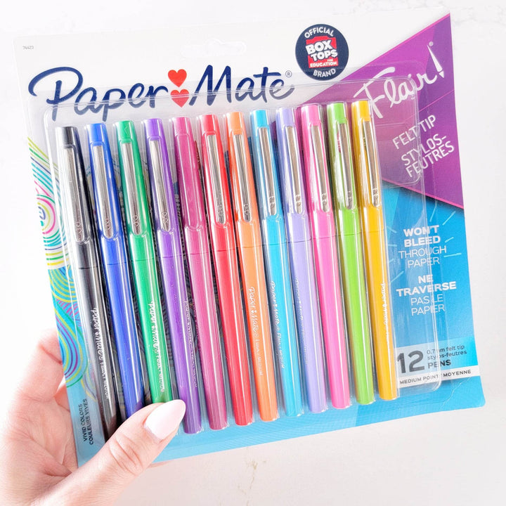 Stylo à pointe feutre 0.7mm Flair - Paquet de 12 ou 6