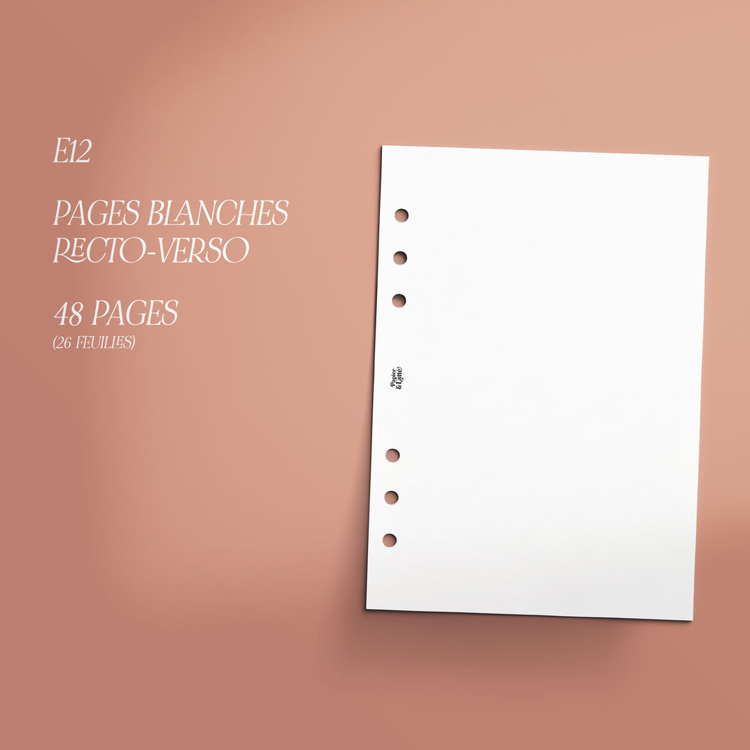 E12 - Pages blanches