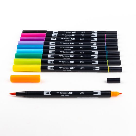 Stylo-pinceau double embout - 80's - Ensemble de 10