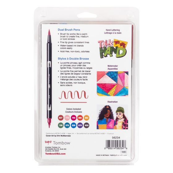 Stylo-pinceau double embout - 90's - Ensemble de 10