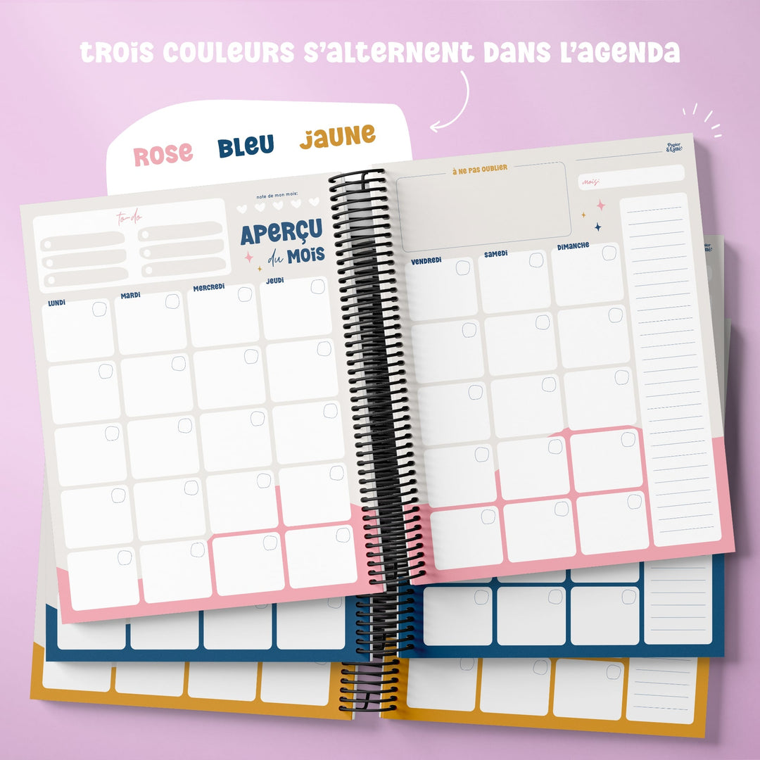 Agendas mensuels 8 x 9,5 po - 6e édition (Classique)