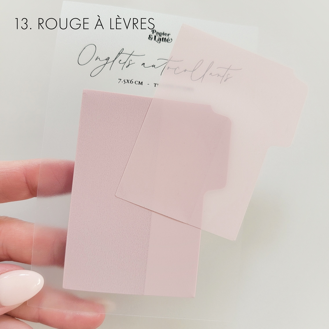 Onglets 7.5 x 6cm - Bloc-notes autocollants translucides