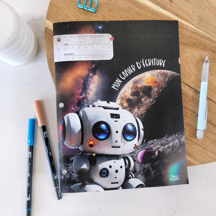 07 Robot et planètes -  Cahier d'écriture