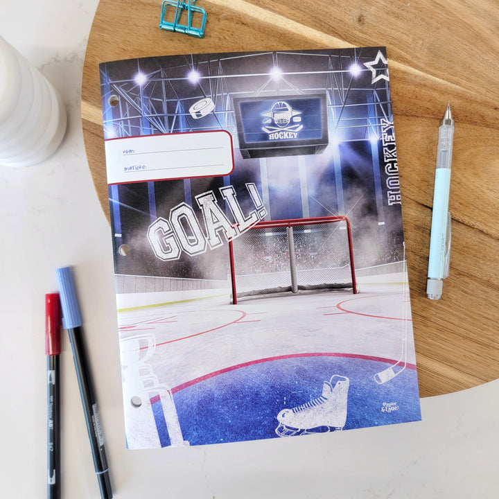 12 Hockey -  Cahier d'écriture
