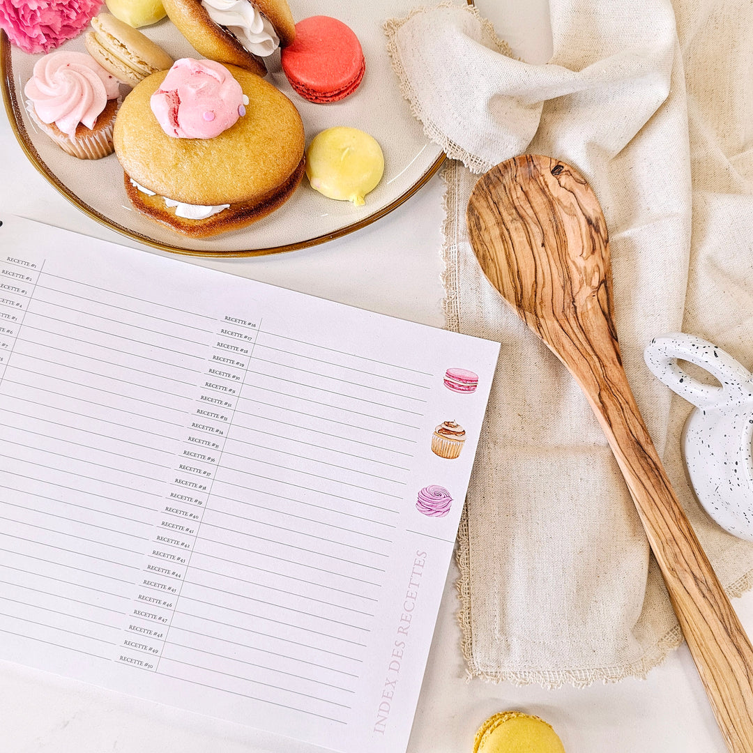 Livre de recettes avec rabats - Dessert – Papier & Latté