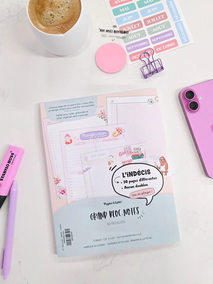 Bloc-notes - GRAND - 01  - L’indécis