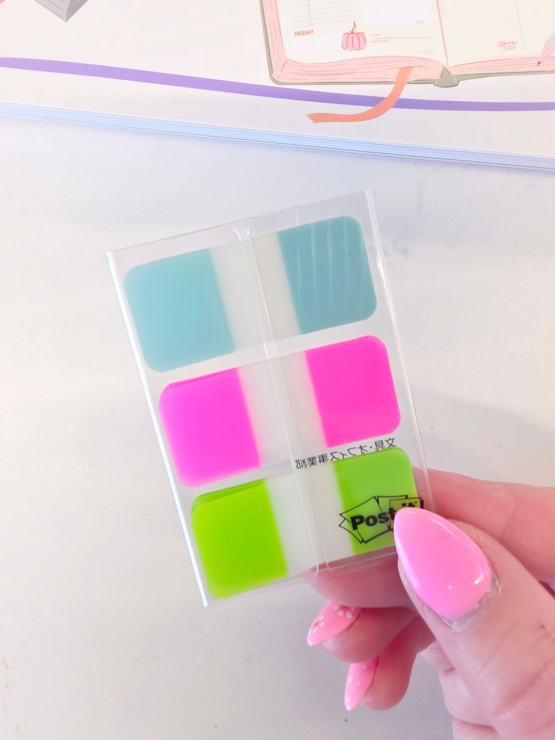 Onglets adhésifs colorés