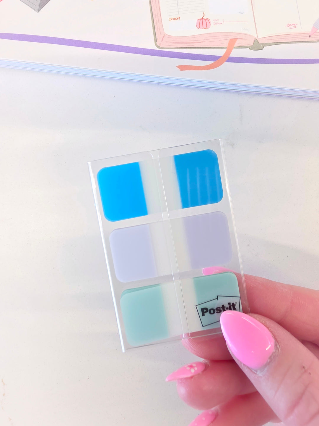 Onglets adhésifs colorés