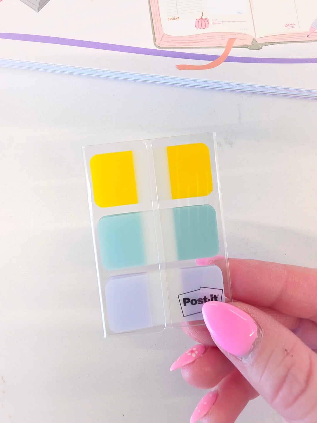Onglets adhésifs colorés