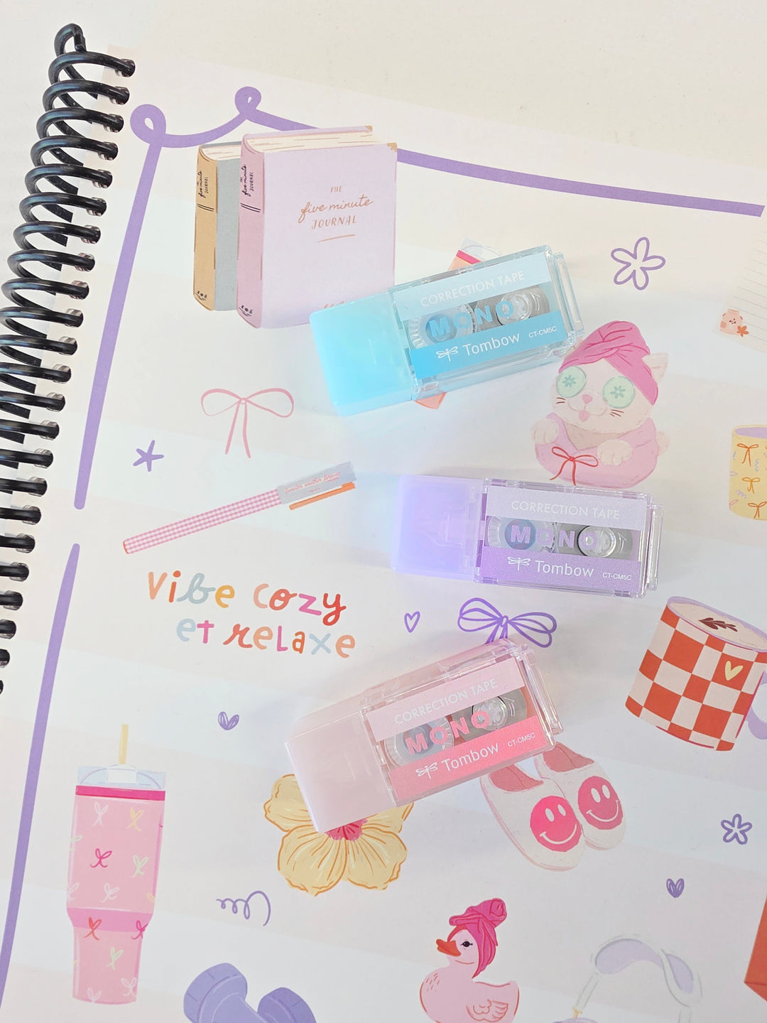 Ruban Correcteur de Poche Tombow Mono - Couleurs pastel