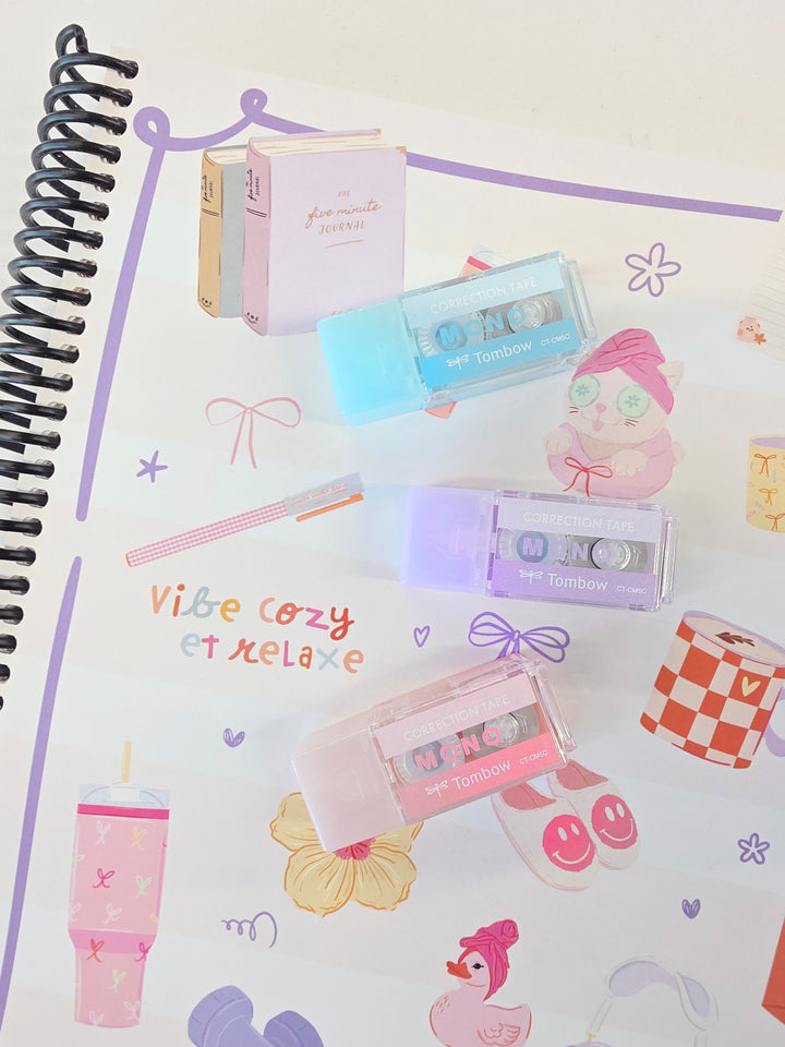 Ruban Correcteur de Poche Tombow Mono - Couleurs pastel