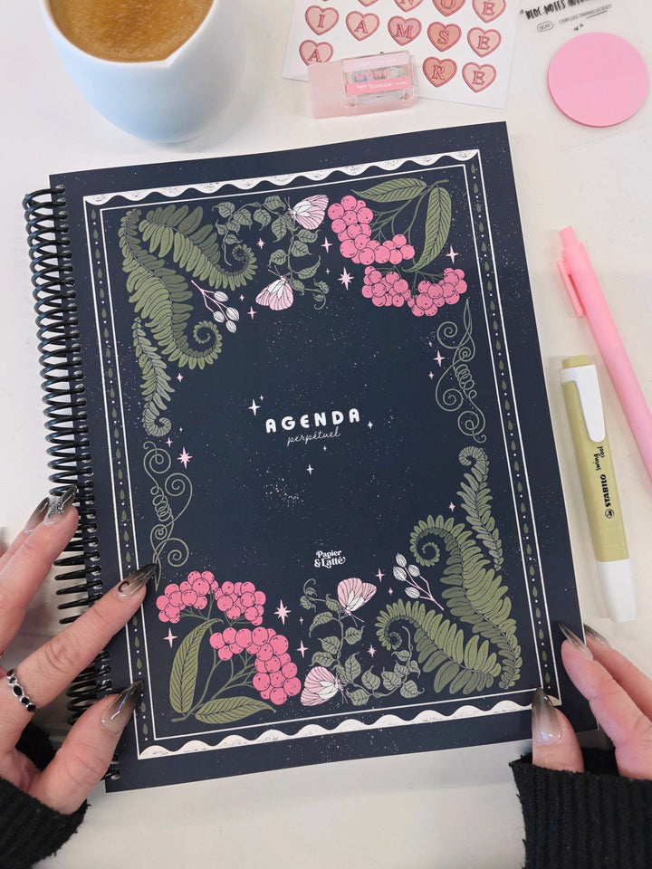 Agenda 8,5 x 11 po - Hebdomadaire non-daté - L&