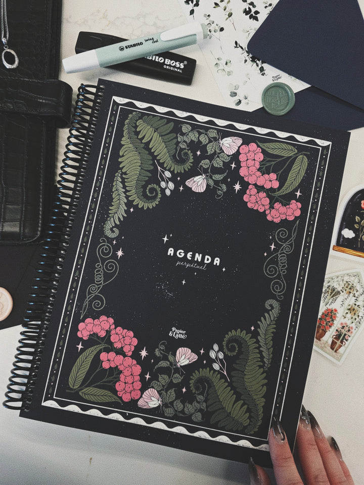 Agenda 8,5 x 11 po - Hebdomadaire non-daté - L&