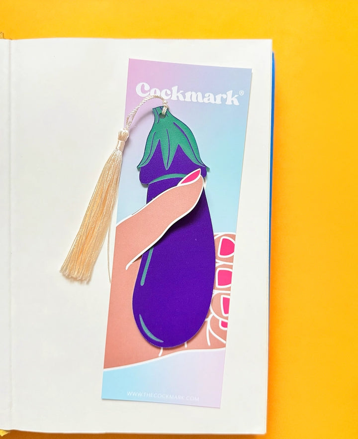 Aubergine - Marque-page coquin