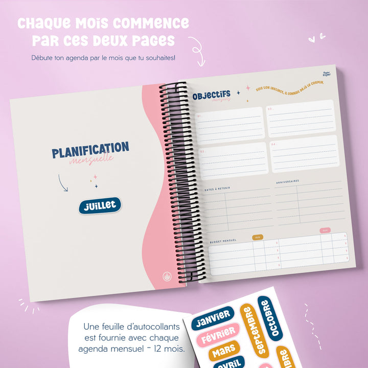 Agenda mensuel - Classique - 6e édition