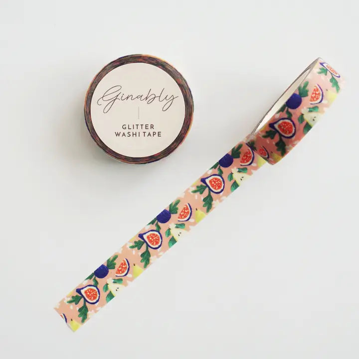 Ruban Washi Tape - Figue Corail