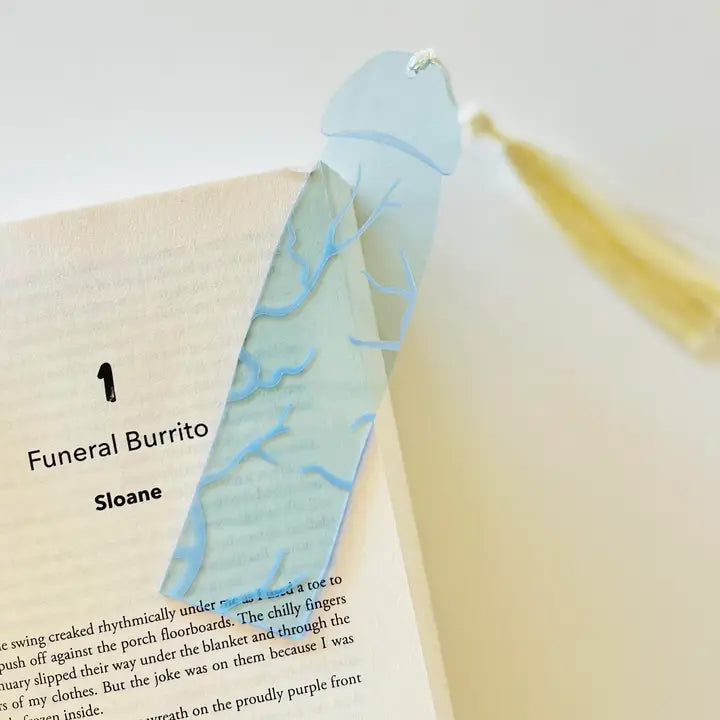 Bleu glacé - Tonnerre viril - Marque-page coquin