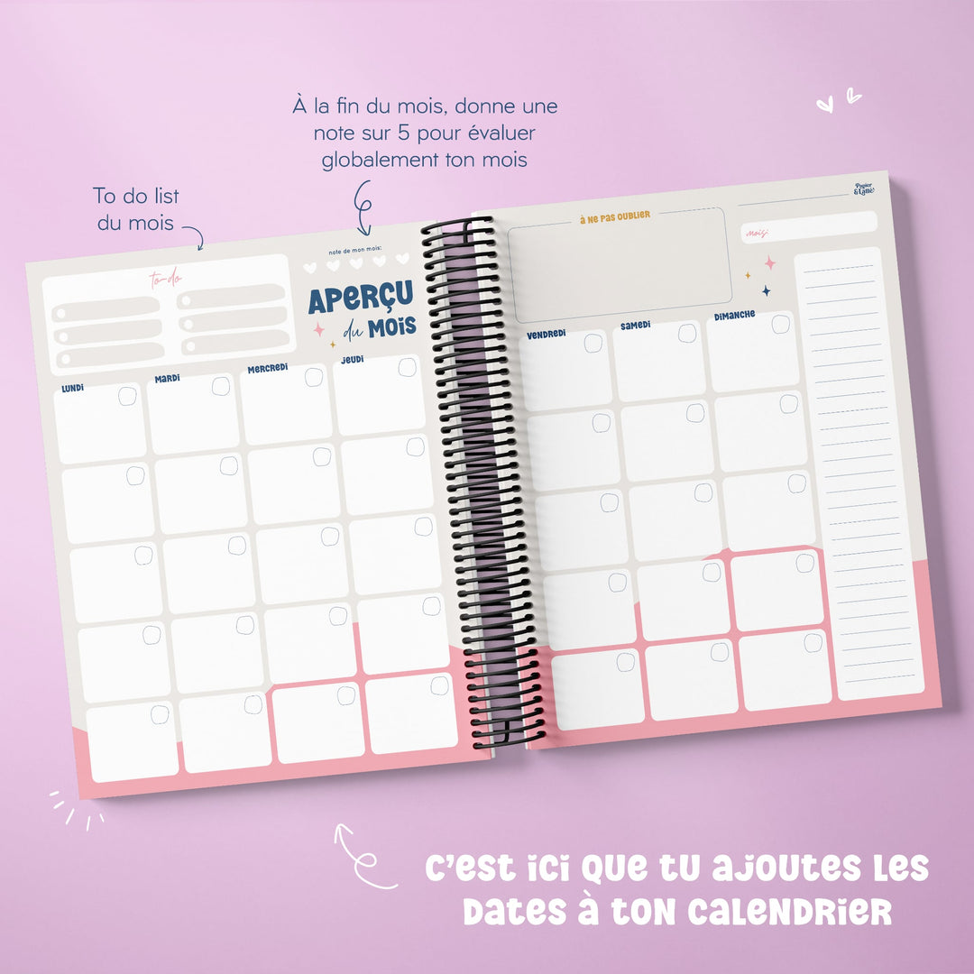 Agenda mensuel - Classique - 6e édition