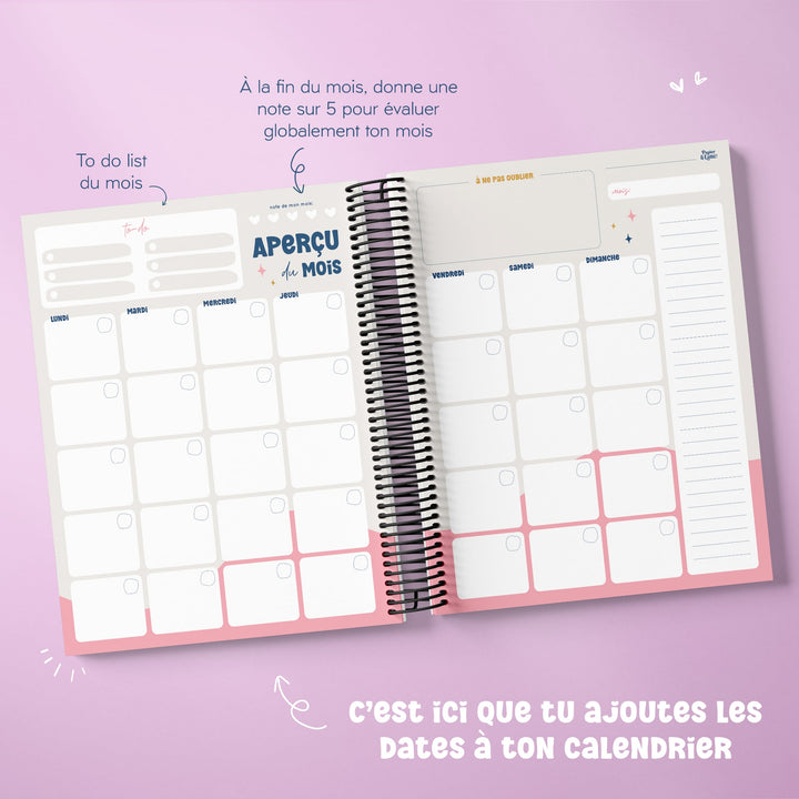 Agenda mensuel - Classique - 6e édition