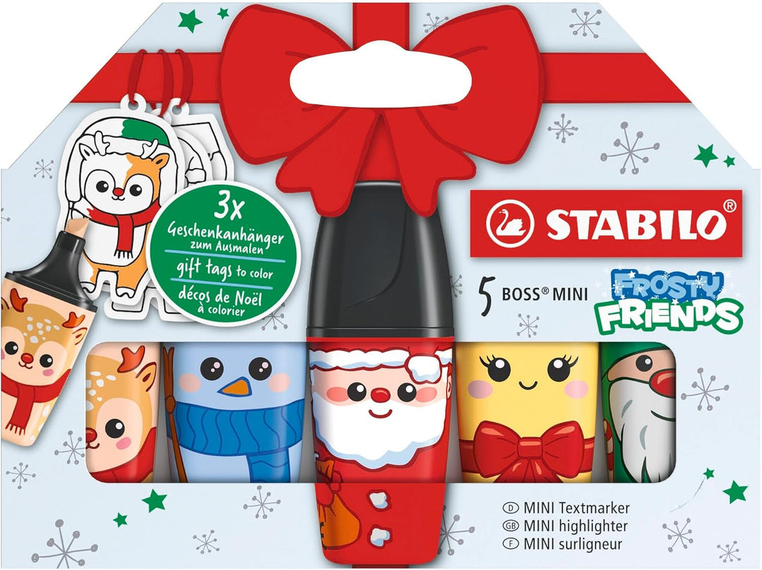 Ensemble de 5 MINI surligneurs BOSS - Frosty Friends