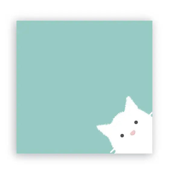 Bloc-notes autocollants - Post-it - Chat Curieux
