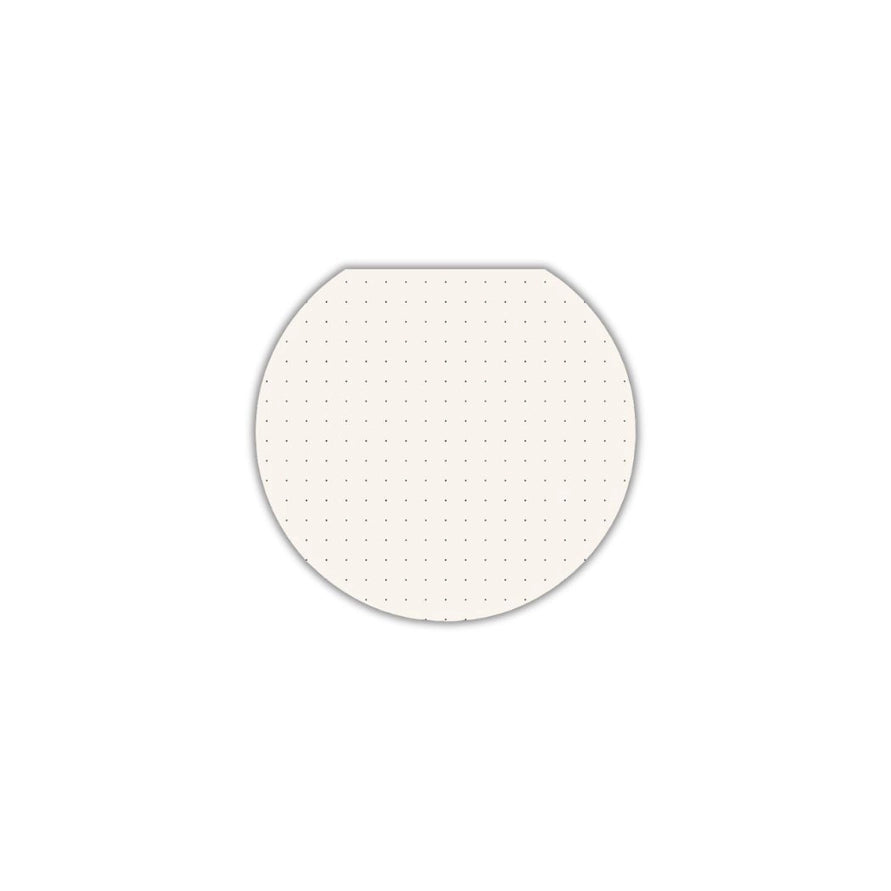 Bloc-notes autocollants - Post-it en forme de cercle à sommet plat – Point neutre