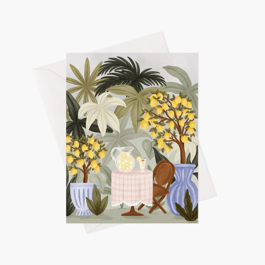 Carte de souhaits illustrée par Marie-Lise (enveloppe incluse) -  Limonade Au Jardin