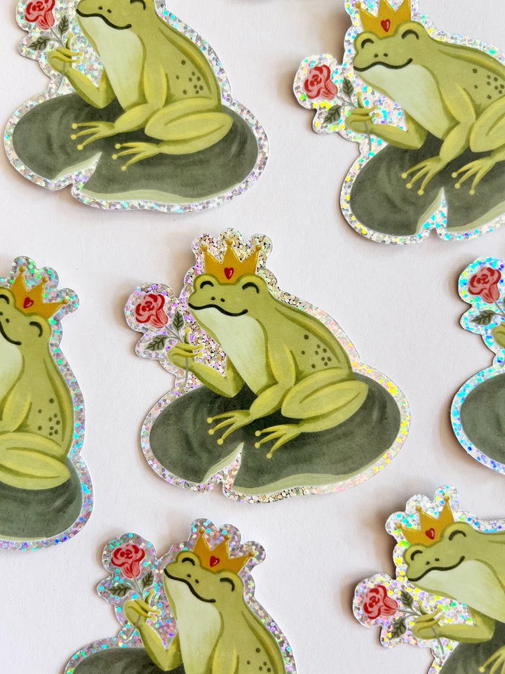 Prince grenouille - Autocollant découpé - Illustré par Marie-Lise