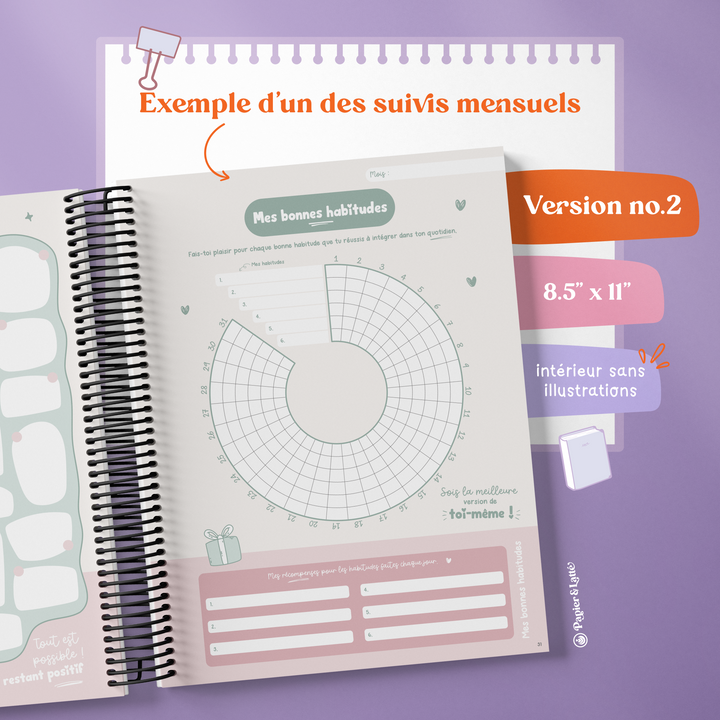 Cahier de suivis personnels - Grand format sans illustration - 04 - Café