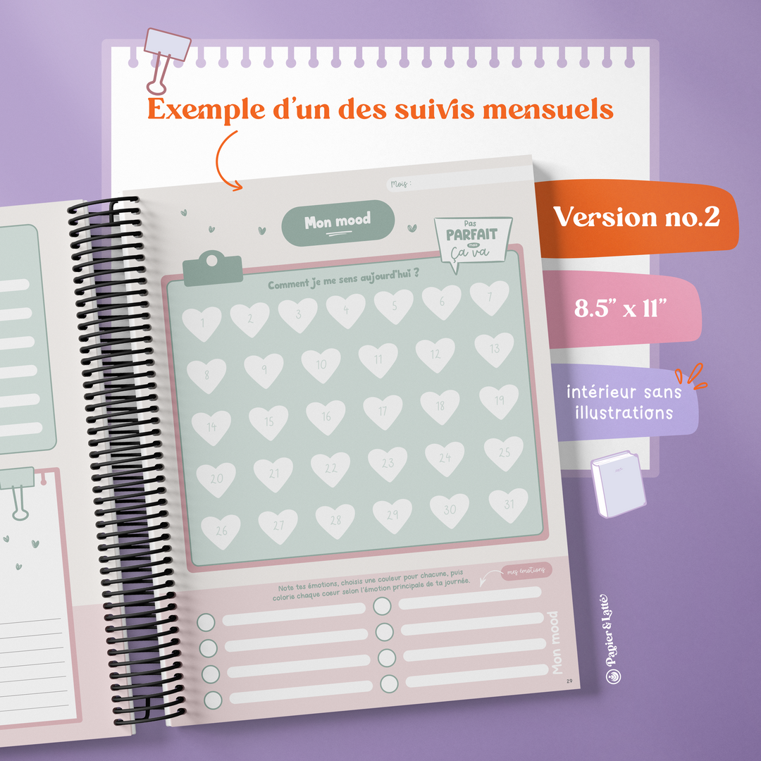 Cahier de suivis personnels - Grand format sans illustration - 04 - Café