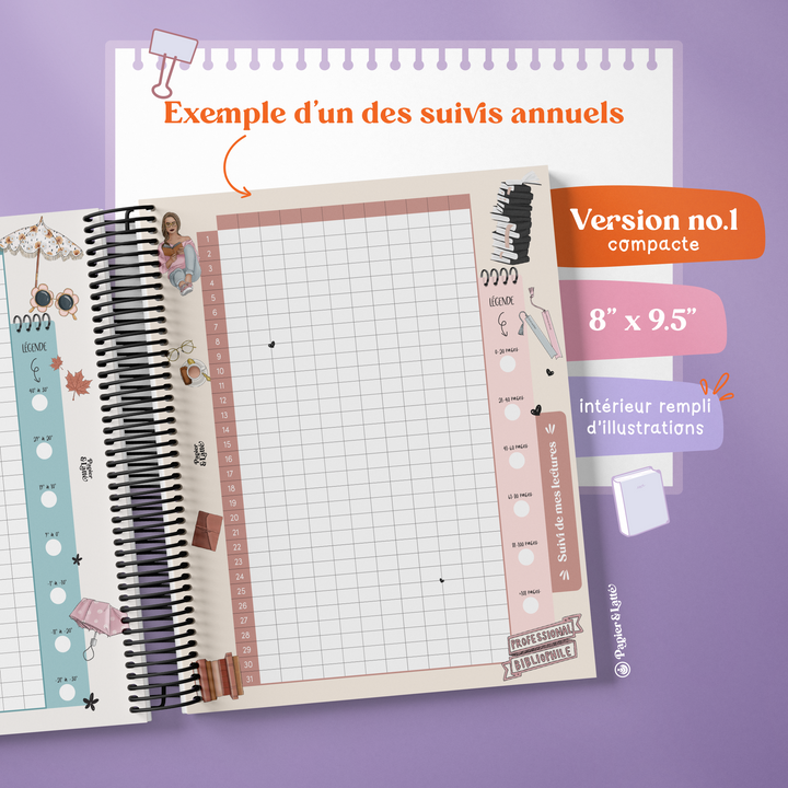 Cahier de suivis personnels - Format compact avec illustration - F - Bouquet Printanier