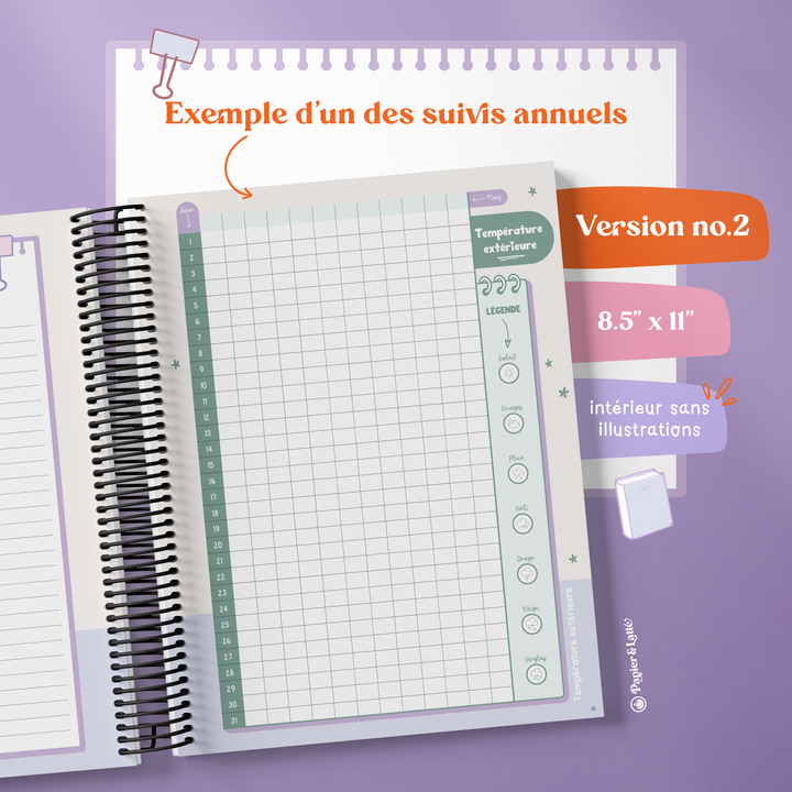 Cahier de suivis personnels - Grand format sans illustration - 04 - Café