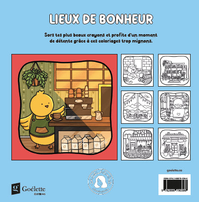 Le livre à colorier de Jade Lachine - TOME 2 - Lieux de bonheur