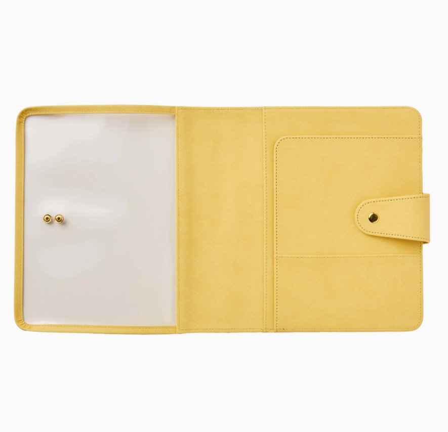Folio transparent pour agenda 7``x 9``- Beurre