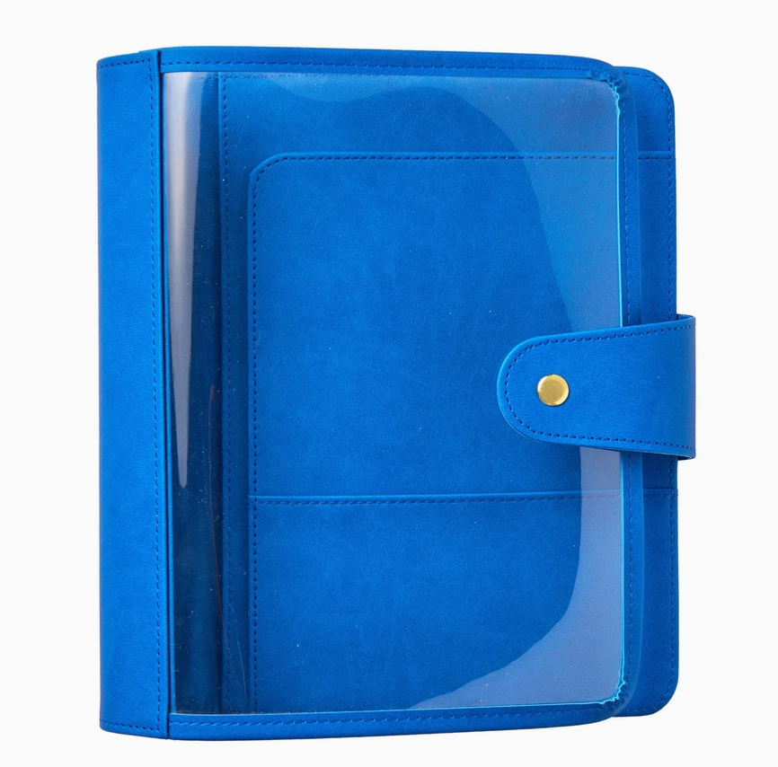 Folio transparent pour agenda 7``x 9`` - Bleu royal