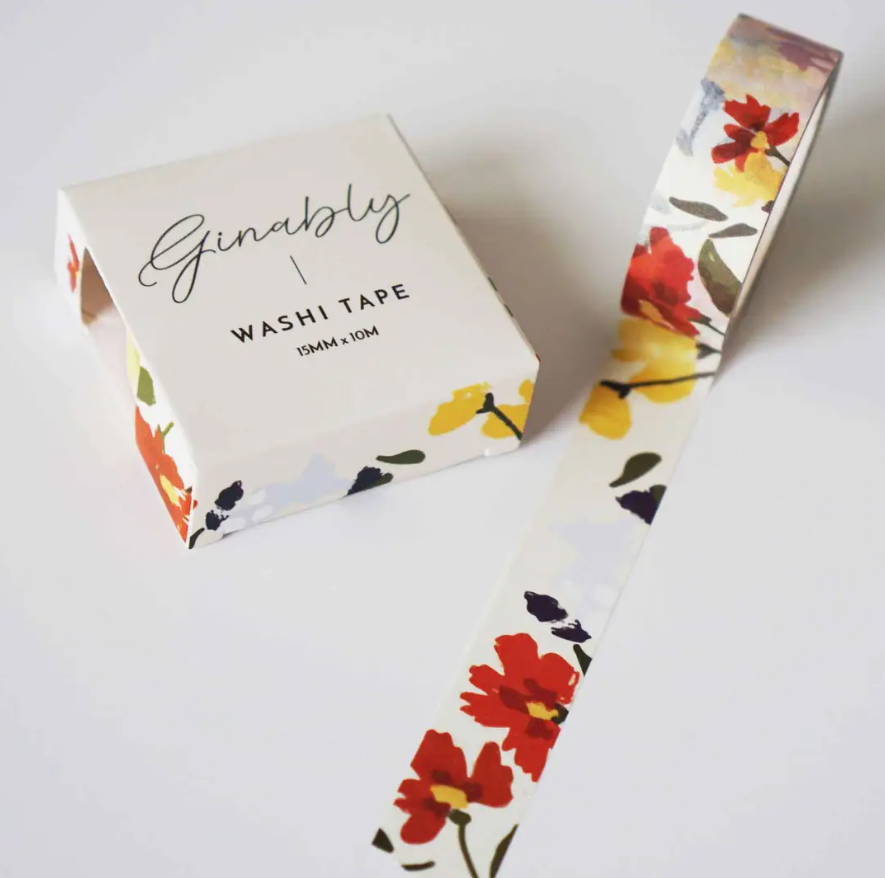Ruban Washi Tape - Peinture Florale