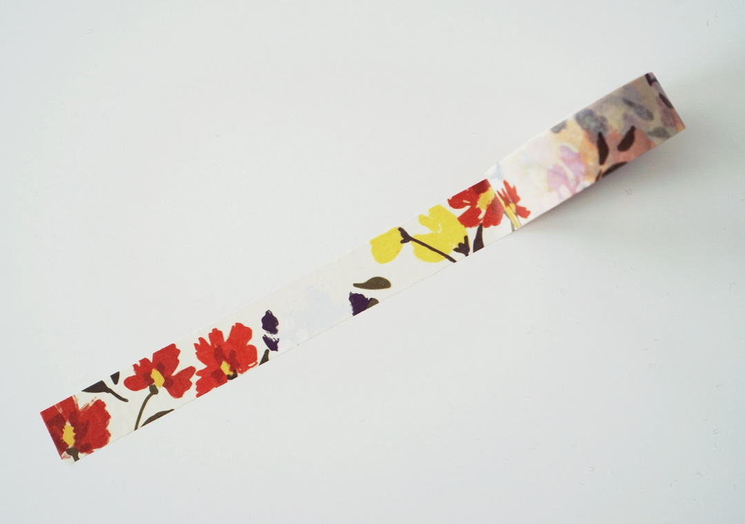 Ruban Washi Tape - Peinture Florale