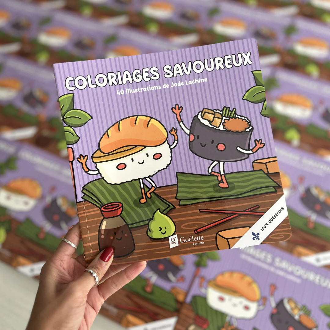 Livre à colorier Jade Lachine pour adulte avec illustrations artistiques à colorier pour détente créative