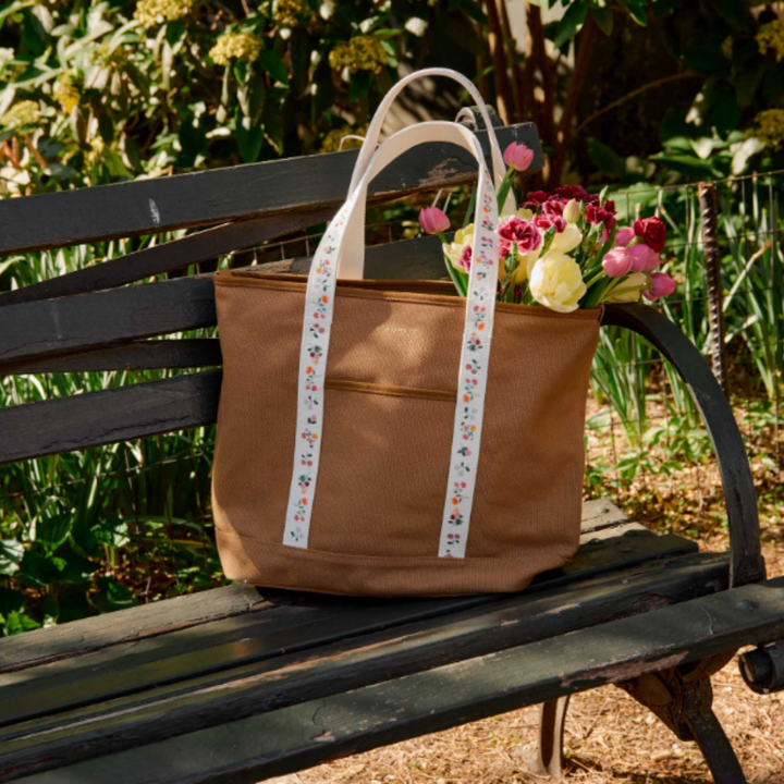 Sac tout-aller en toile – Ditsy Dahlia
