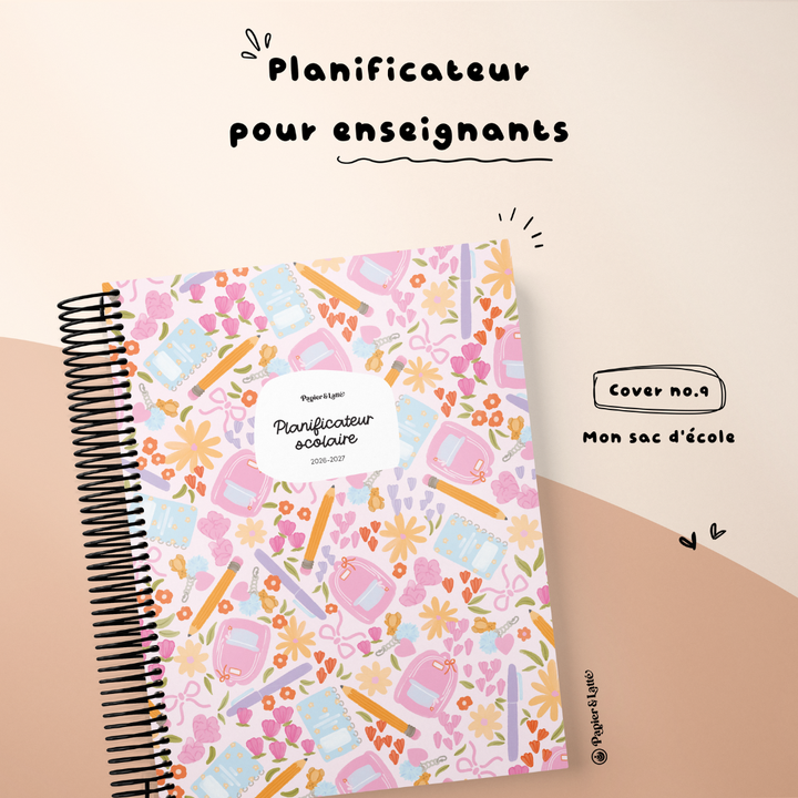 Planificateur pour enseignant 2026-2027 - 09