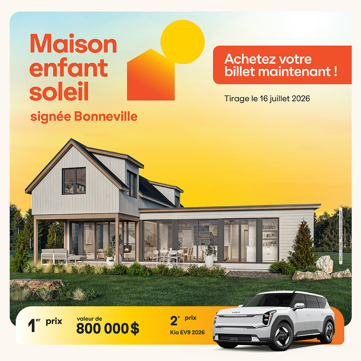 Billet - Maison Enfant Soleil signée Bonneville